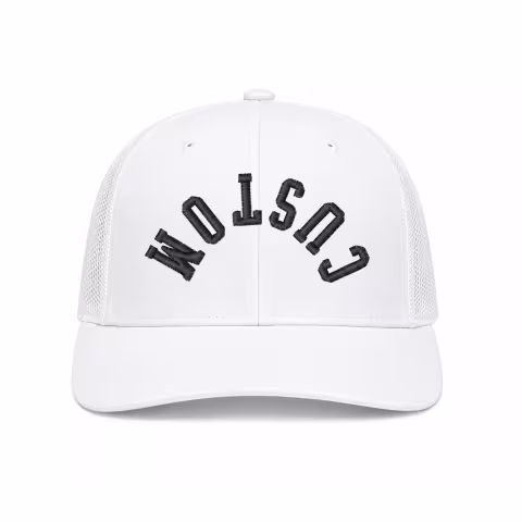 Personalize Upside Down - Trucker Snapback - White